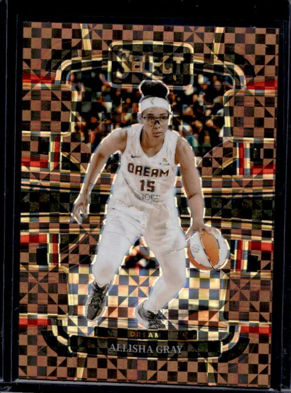 Allisha Gray 2024 Select WNBA #51 Base Bronze Checker /49 RAW