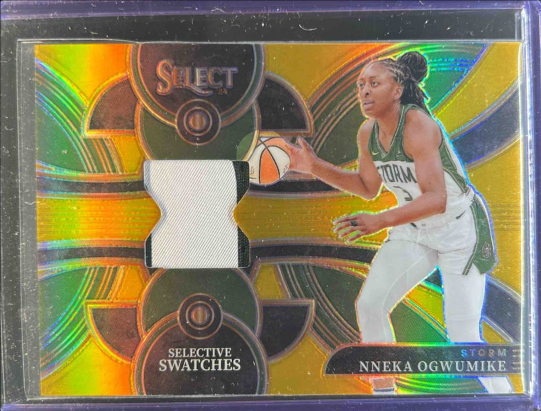 Nneka Ogwumike 2024 Select WNBA #SW-NO Selective Swatches Gold /10 RAW