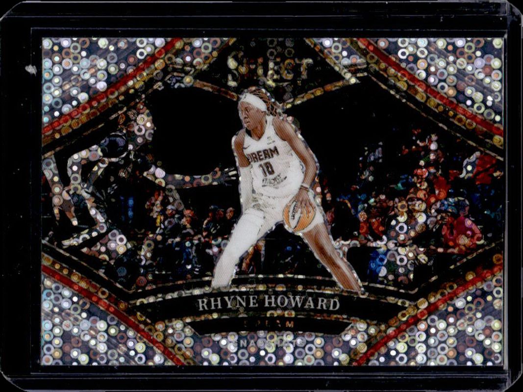 Rhyne Howard 2024 Select WNBA #13 Snapshots White Disco /75 Rookie RAW