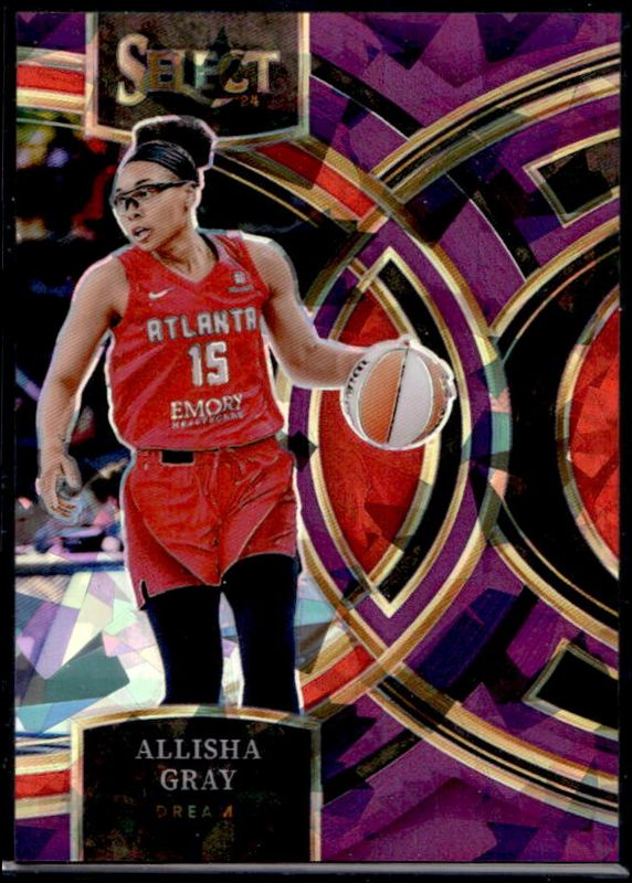 Allisha Gray 2024 Select WNBA #114 Base Purple Ice /149 RAW