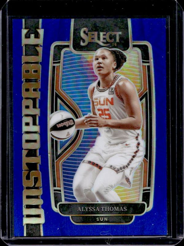Alyssa Thomas 2024 Select WNBA #12 Unstoppable Blue /49 RAW