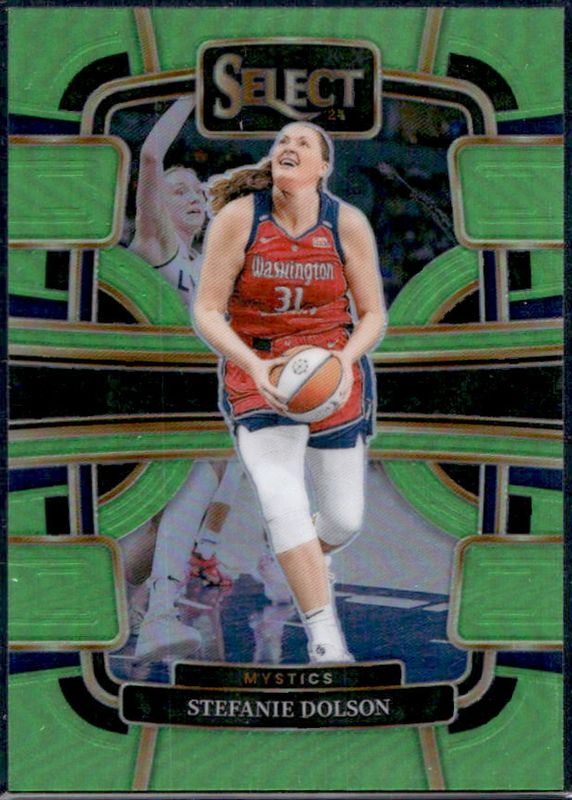 Stefanie Dolson 2024 Select WNBA #9 Base Neon Green /75 RAW