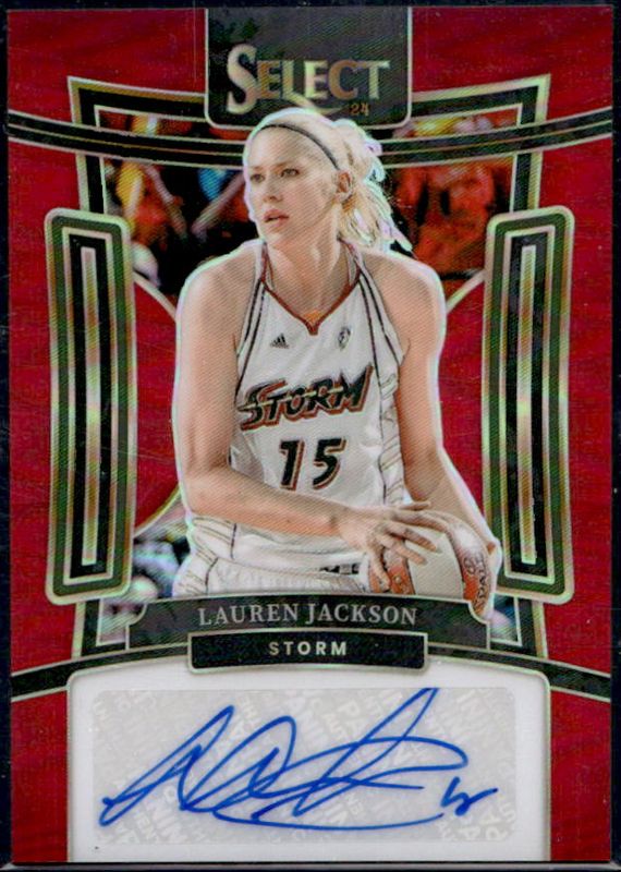 WNBA Lauren Jackson サイン入り写真 2023 Panini Prizm WNBA Signatures Red Prizm /99 Lauren