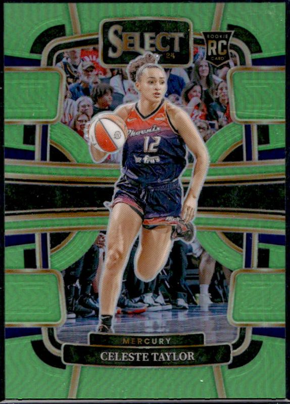Celeste Taylor 2024 Select WNBA #16 Base Neon Green /75 Rookie RAW