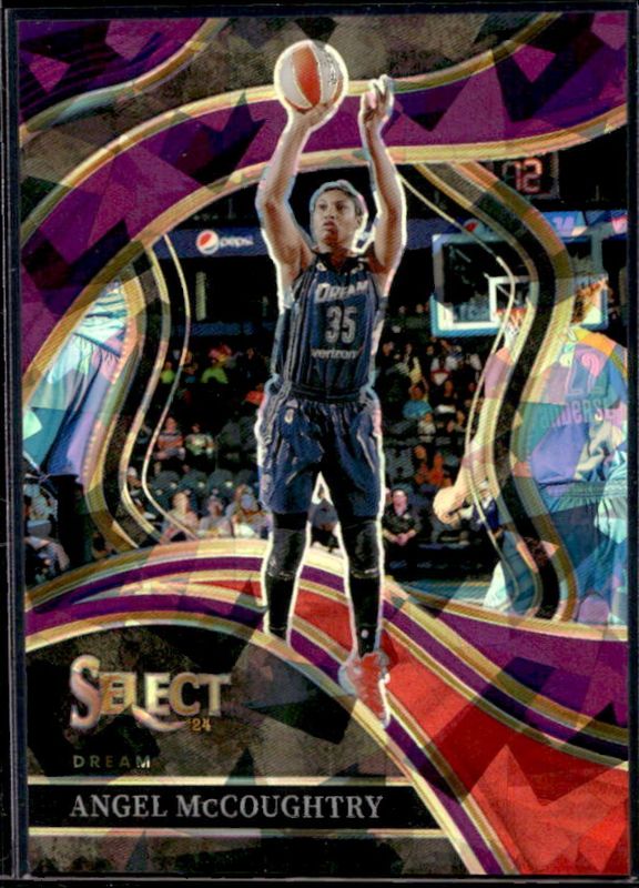 Angel McCoughtry 2024 Select WNBA #214 Base Purple Ice /149 RAW