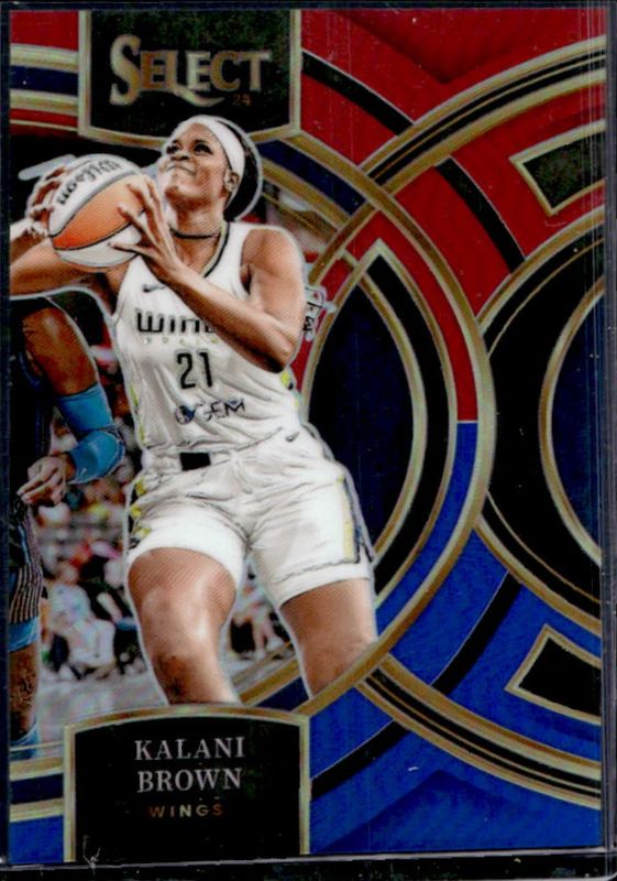 Kalani Brown 2024 Select WNBA #110 Base Red & Blue /399 RAW