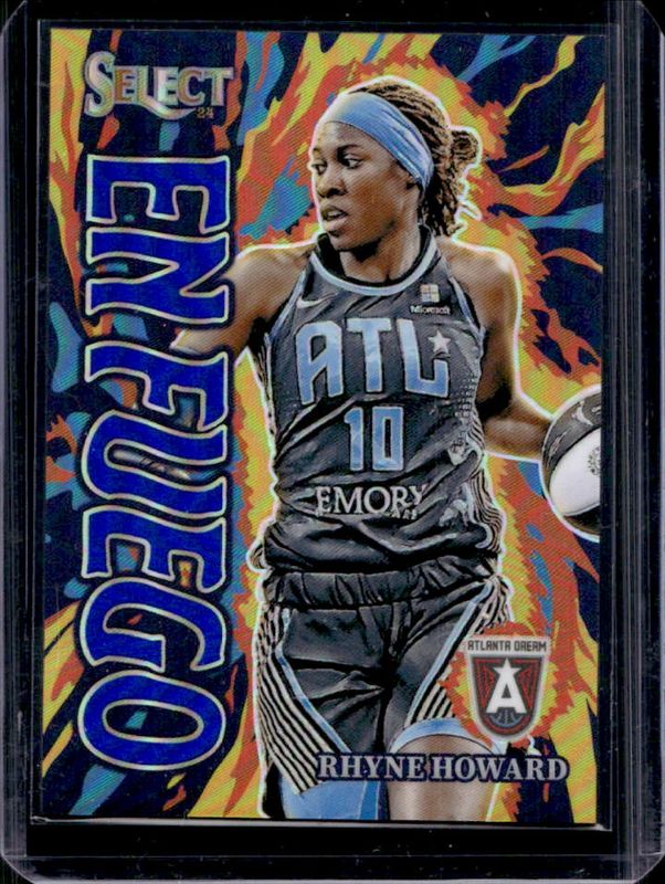 Rhyne Howard 2024 Select WNBA #4 En Fuego Blue /49 Rookie RAW