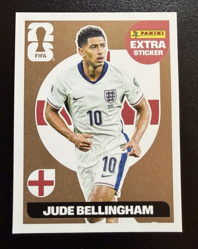 Jude Bellingham 2026 Panini World Cup Stickers Extra Sticker - Bronze ...