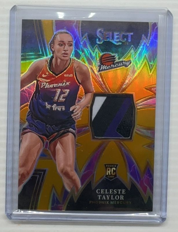 Celeste Taylor 2024 Select WNBA #4 Sparks Gold /10 Rookie RAW