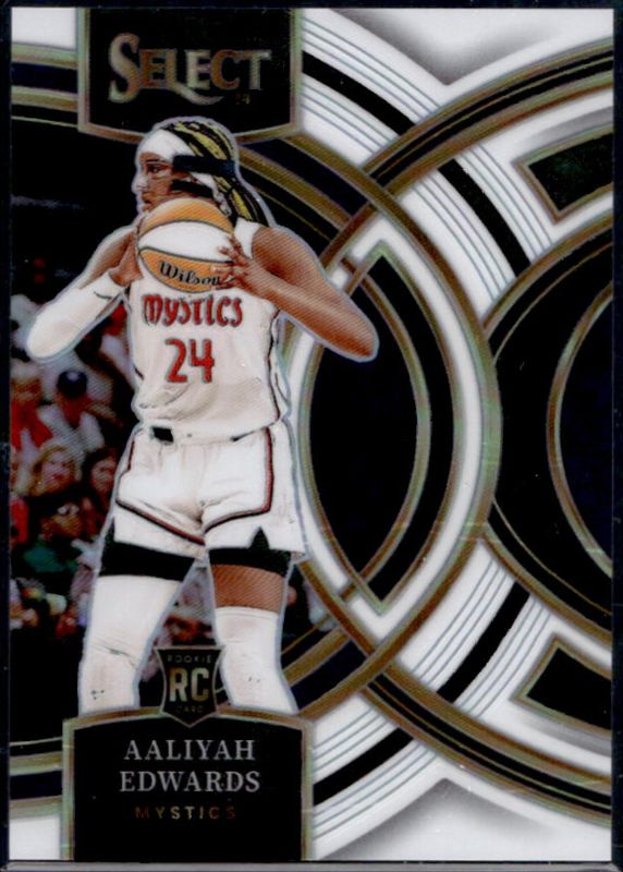 Aaliyah Edwards 2024 Select WNBA #130 Base White /99 Rookie RAW