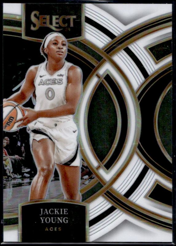 Jackie Young 2024 Select WNBA #180 Base White /99 RAW