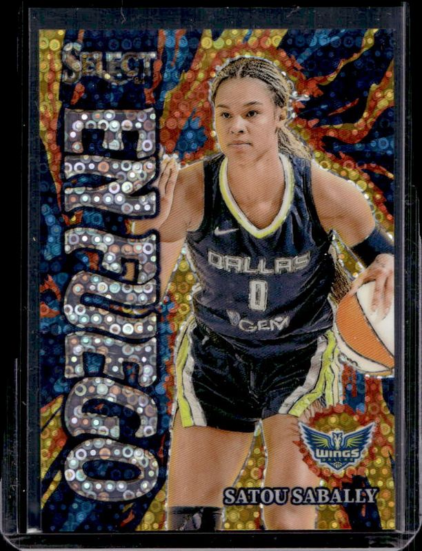 Satou Sabally 2024 Select WNBA #13 En Fuego White Disco /75 RAW