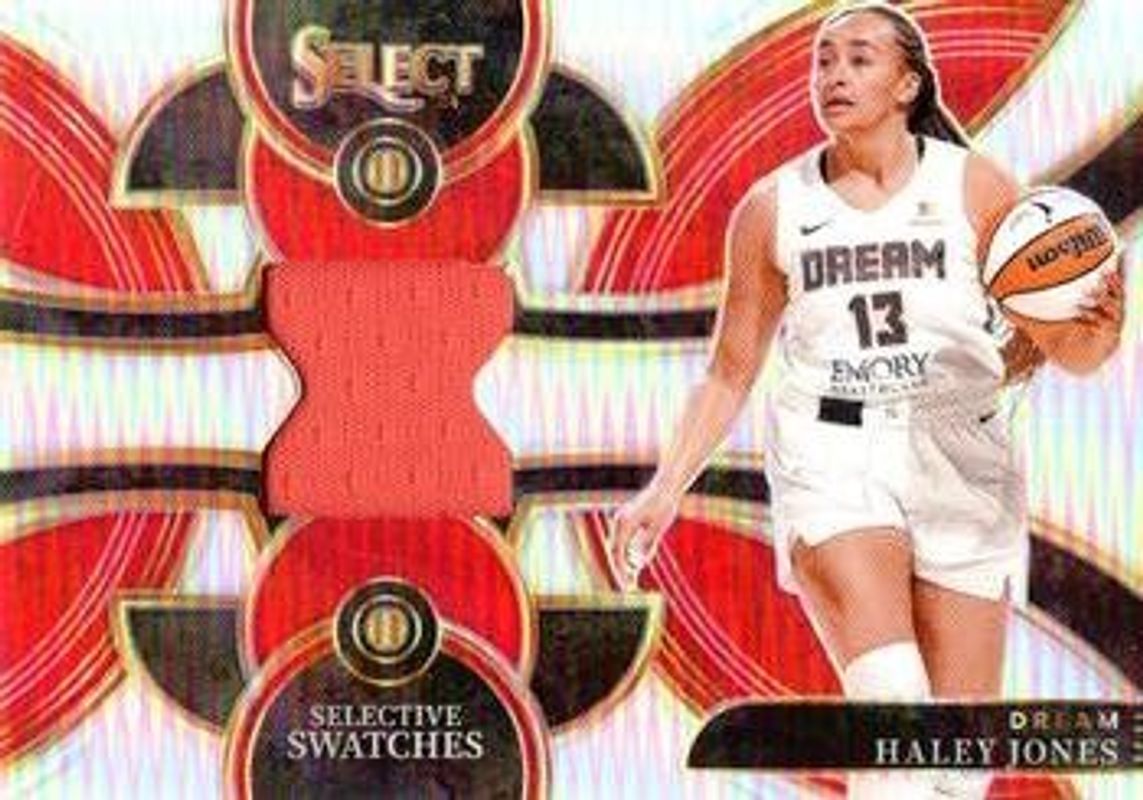 Haley Jones 2024 Select WNBA #SW-HJ Selective Swatches Rookie RAW