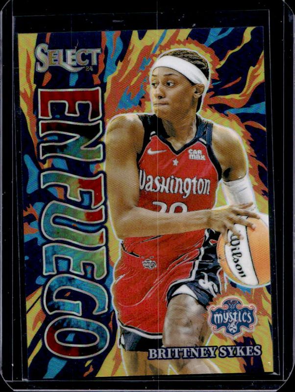 Brittney Sykes 2024 Select WNBA #11 En Fuego Tie-Dye /25 RAW