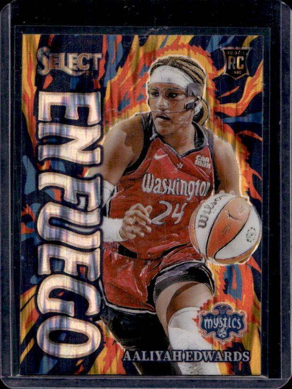 Aaliyah Edwards 2024 Select WNBA #1 En Fuego Flash Rookie RAW