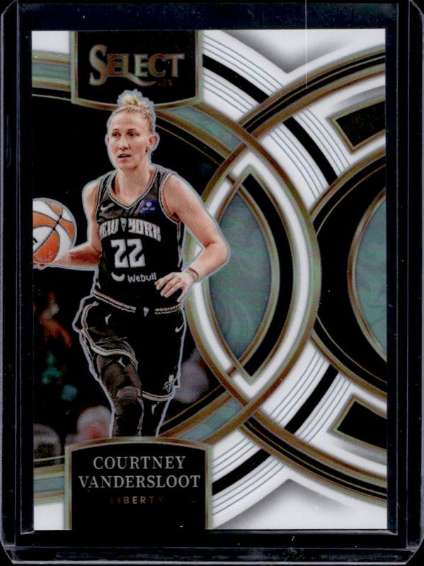 Courtney Vandersloot 2024 Select WNBA #186 Base White /99 RAW