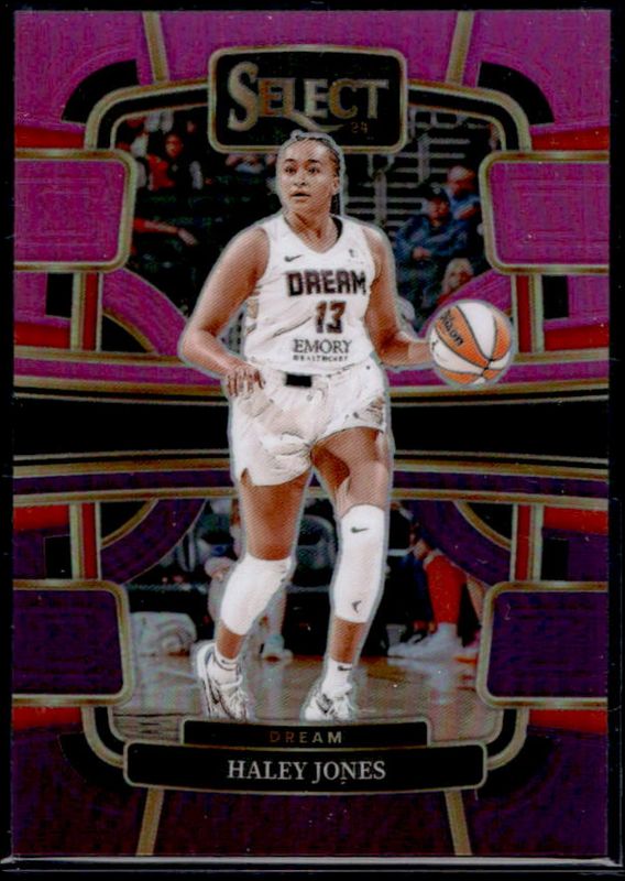 Haley Jones 2024 Select WNBA #55 Base Pink & Purple /99 Rookie RAW