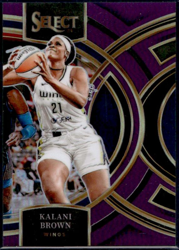 Kalani Brown 2024 Select WNBA #110 Base Purple /149 RAW