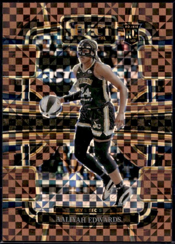 Aaliyah Edwards 2024 Select WNBA #36 Base Bronze Checker /49 Rookie RAW