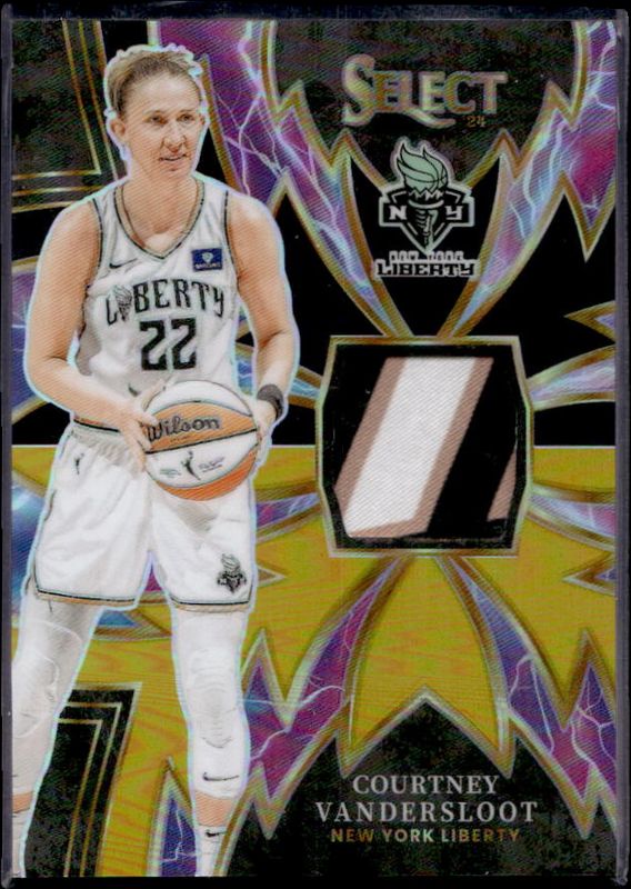 Courtney Vandersloot 2024 Select WNBA #14 Sparks Black Gold /5 RAW