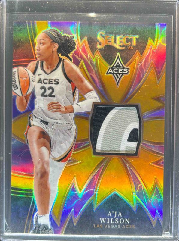 A'ja Wilson 2024 Select WNBA #15 Sparks Gold /10 RAW