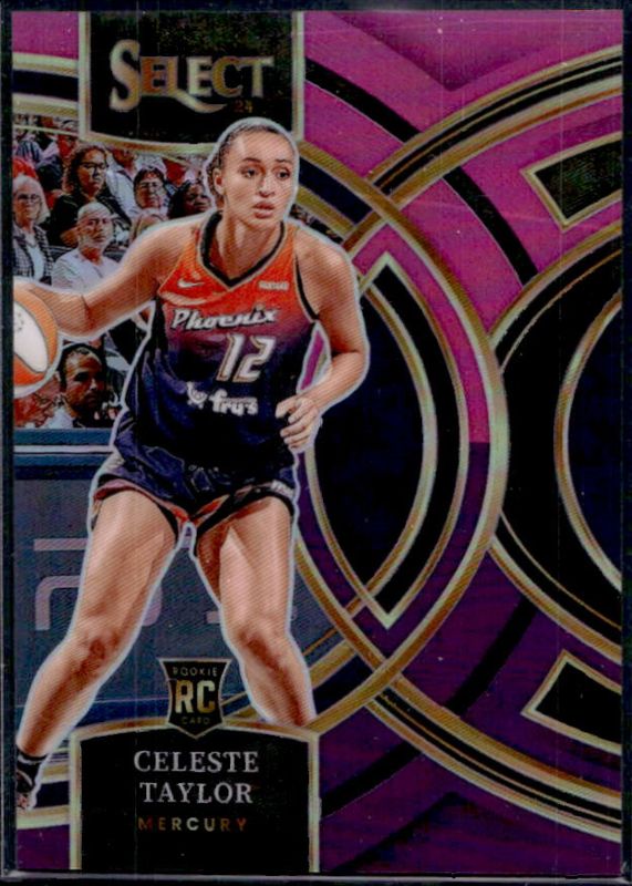 Celeste Taylor 2024 Select WNBA #128 Base Pink & Purple /99 Rookie RAW