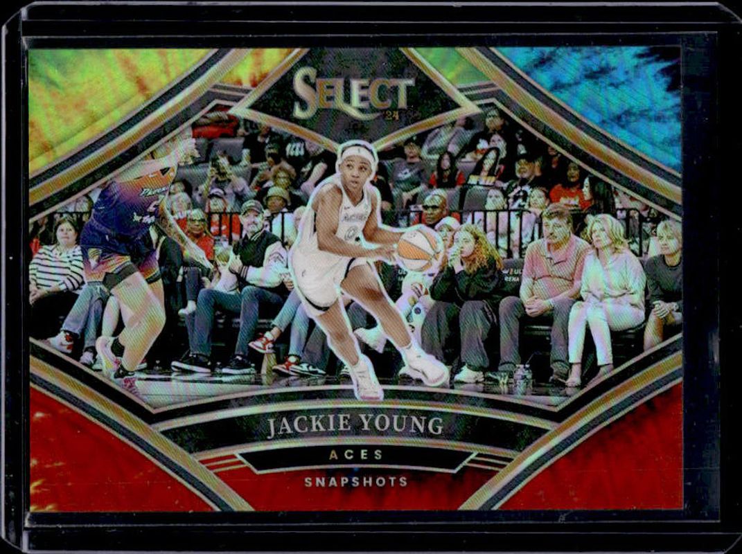 Jackie Young 2024 Select WNBA #10 Snapshots Tie-Dye /25 RAW