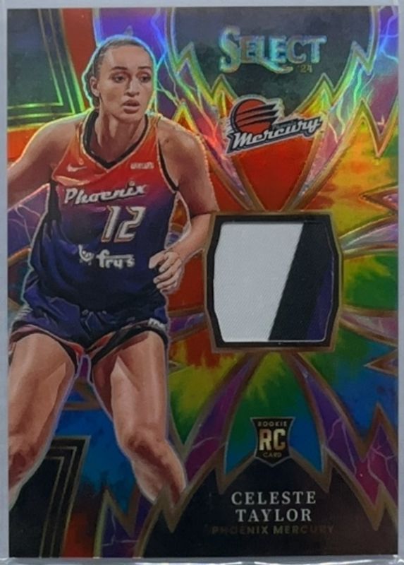 Celeste Taylor 2024 Select WNBA #4 Sparks Tie-Dye /25 Rookie RAW