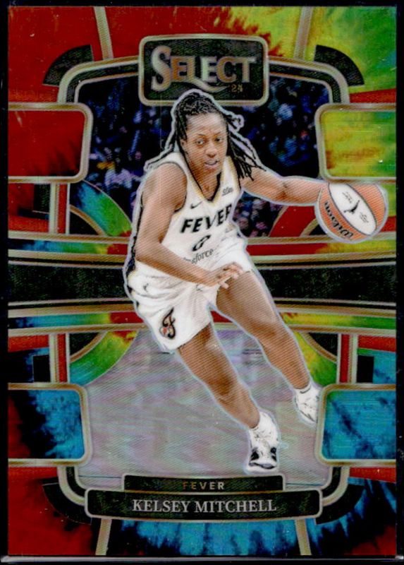 Kelsey Mitchell 2024 Select WNBA #87 Base Tie-Dye /25 RAW