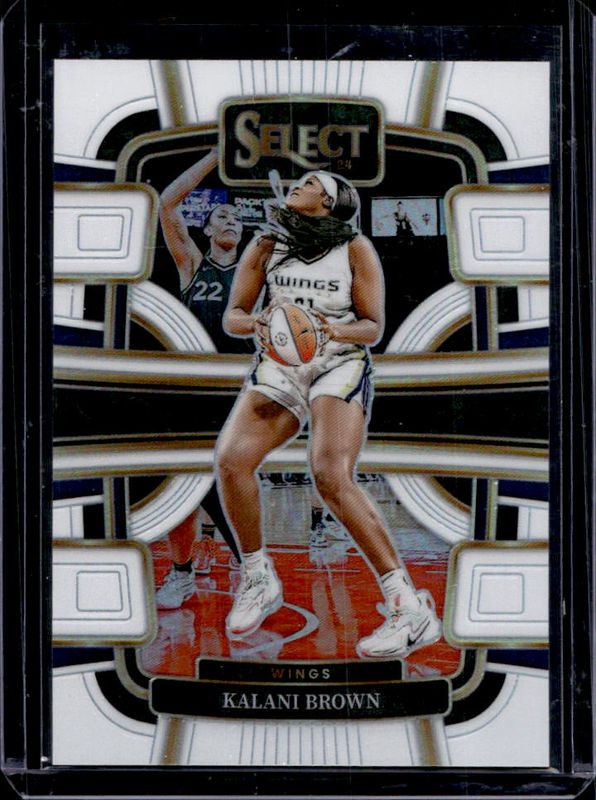 Kalani Brown 2024 Select WNBA #10 Base White /99 RAW