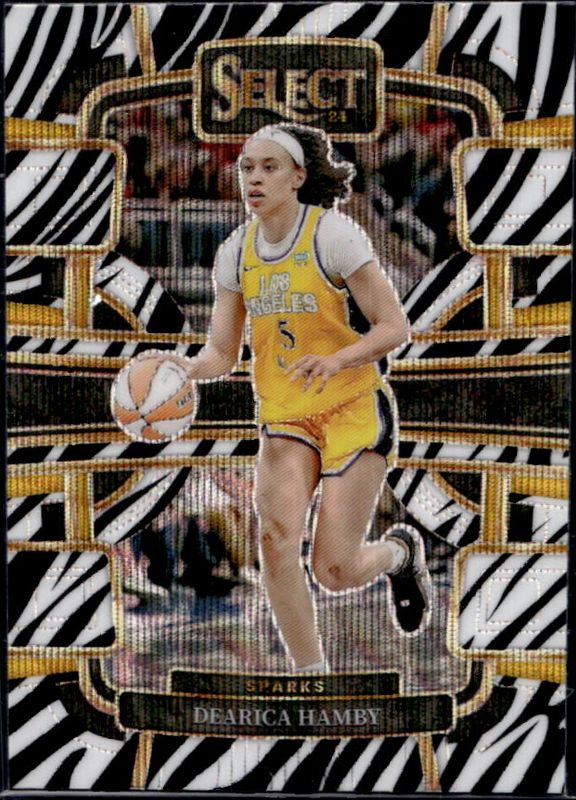 Dearica Hamby 2024 Select WNBA #77 Base Zebra RAW