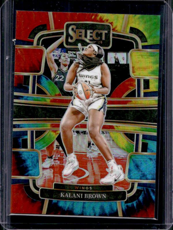 Kalani Brown 2024 Select WNBA #10 Base Tie-Dye /25 RAW