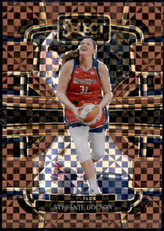 Stefanie Dolson 2024 Select WNBA #9 Base Bronze Checker /49 RAW