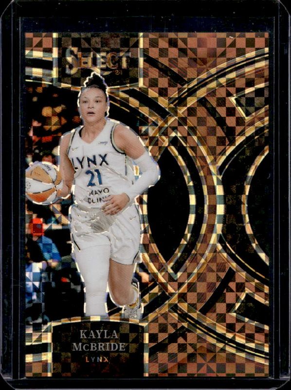 Kayla McBride 2024 Select WNBA #176 Base Bronze Checker /49 RAW