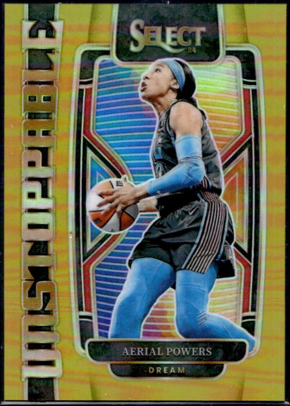 Aerial Powers 2024 Select WNBA #18 Unstoppable Gold /10 RAW