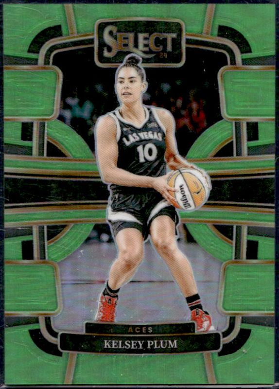Kelsey Plum 2024 Select WNBA #75 Base Neon Green /75 RAW