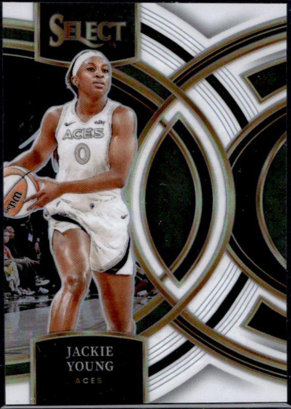 Jackie Young 2024 Select WNBA #38 Base White /99 RAW