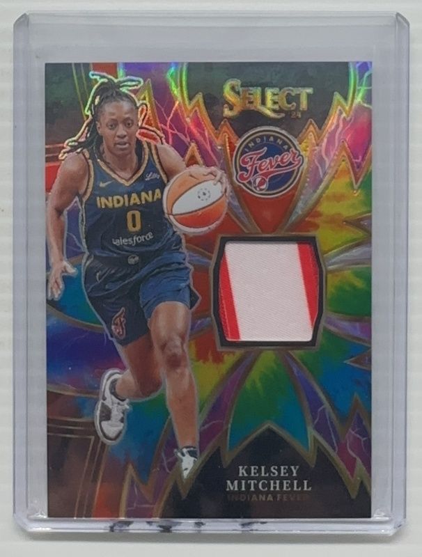 Kelsey Mitchell 2024 Select WNBA #5 Sparks Tie-Dye /25 RAW