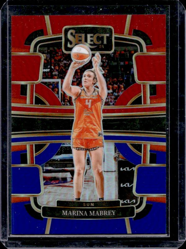 Marina Mabrey 2024 Select WNBA #95 Base Red & Blue /399 RAW