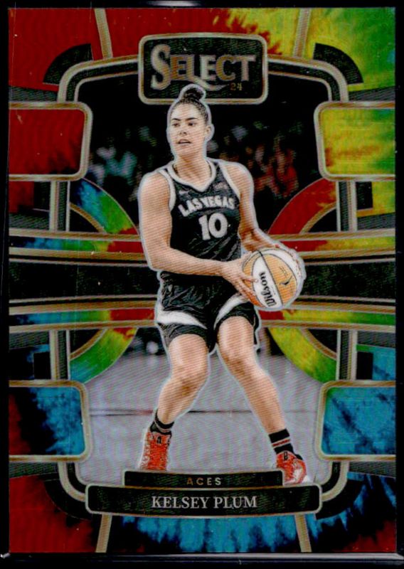 Kelsey Plum 2024 Select WNBA #75 Base Tie-Dye /25 RAW