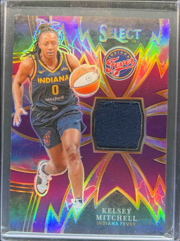 Kelsey Mitchell 2024 Select WNBA #5 Sparks Purple /49 RAW