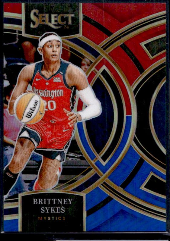 Brittney Sykes 2024 Select WNBA #106 Base Red & Blue /399 RAW