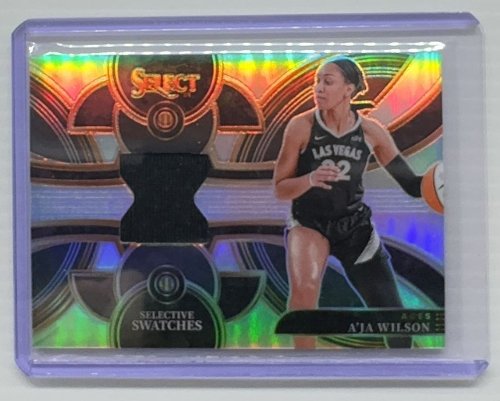 A'ja Wilson 2024 Select WNBA #SW-AW Selective Swatches RAW