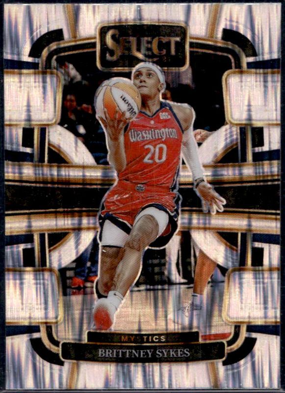 Brittney Sykes 2024 Select WNBA #3 Base Silver Flash RAW