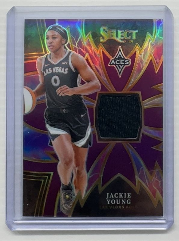 Jackie Young 2024 Select WNBA #22 Sparks Purple /49 RAW