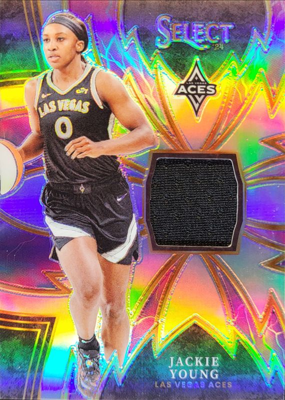 Jackie Young 2024 Select WNBA #22 Sparks RAW