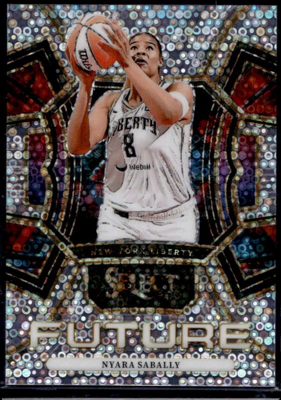 Nyara Sabally 2024 Select WNBA #14 Select Future White Disco /75 Rookie RAW