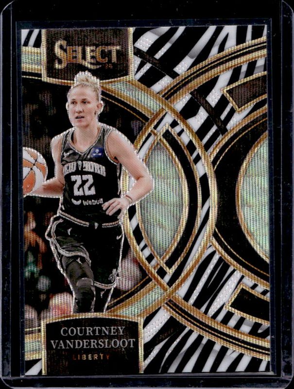 Courtney Vandersloot 2024 Select WNBA #186 Base Zebra RAW