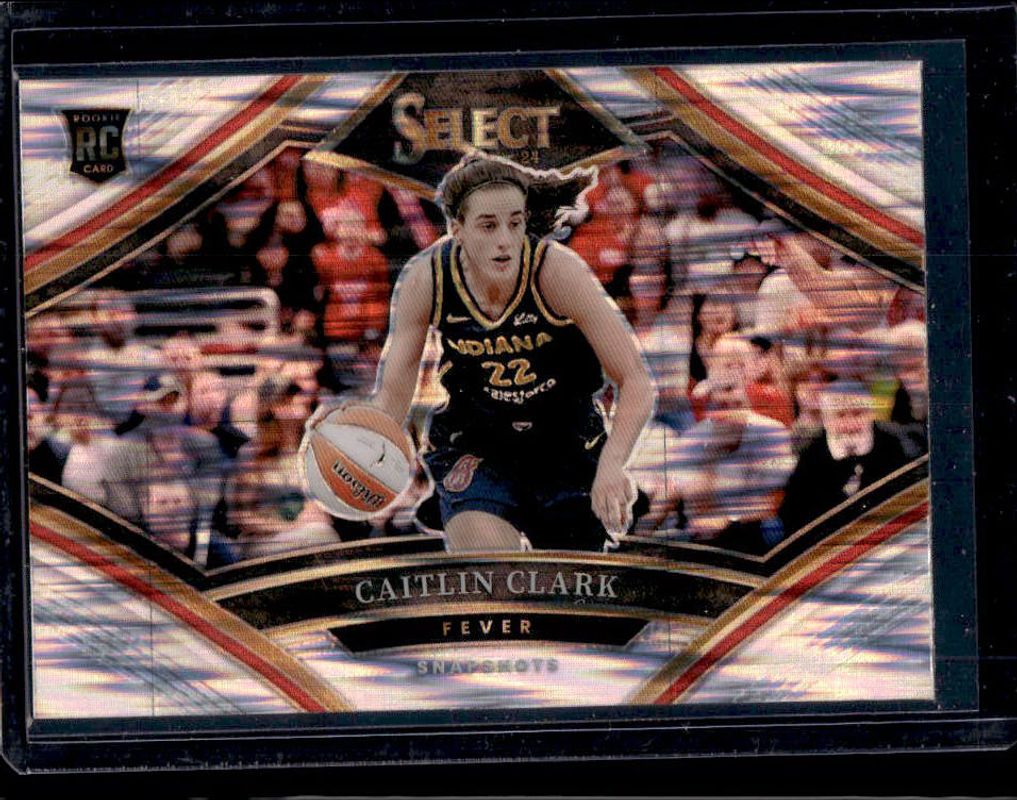 Caitlin Clark 2024 Select WNBA #12 Snapshots Flash Rookie RAW