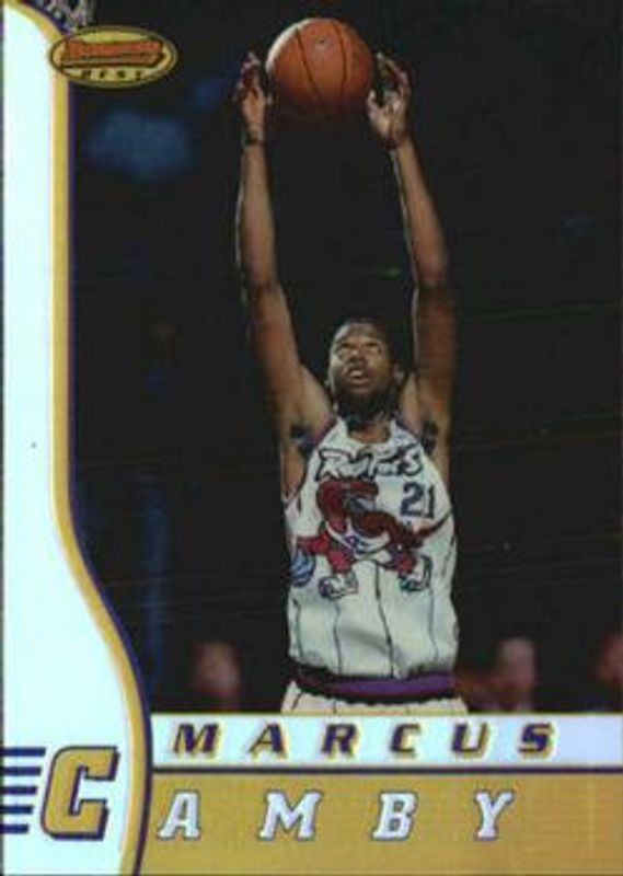 Marcus Camby 1996 Bowman's Best #R4 Refractor Rookie RAW